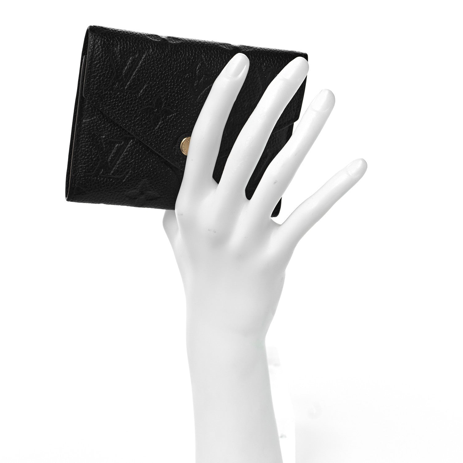 Louis Vuitton Empreinte Victorine Wallet Black 2 of 9