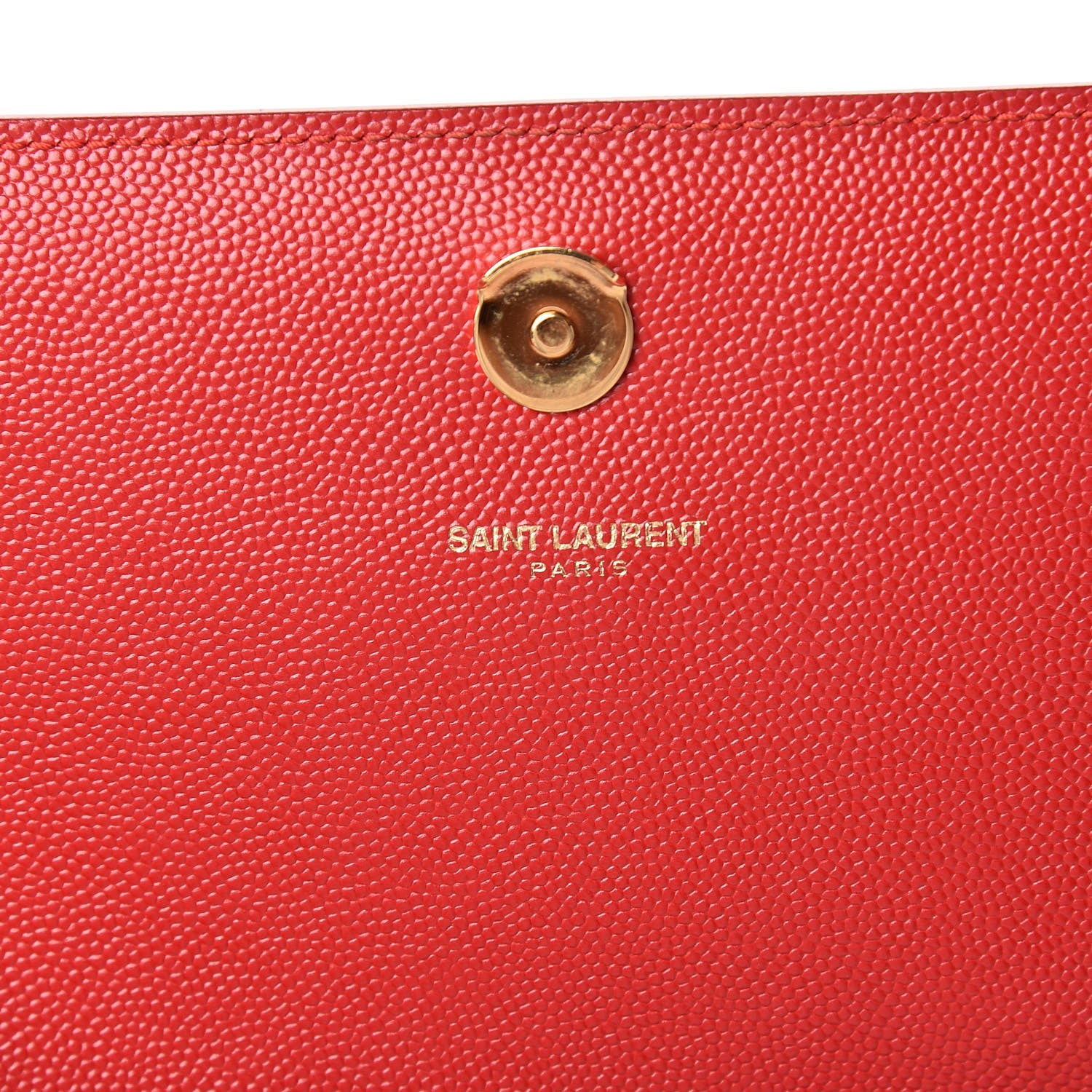 Saint Laurent Grain De Poudre Medium Monogram Kate Satchel Red 8 of 13
