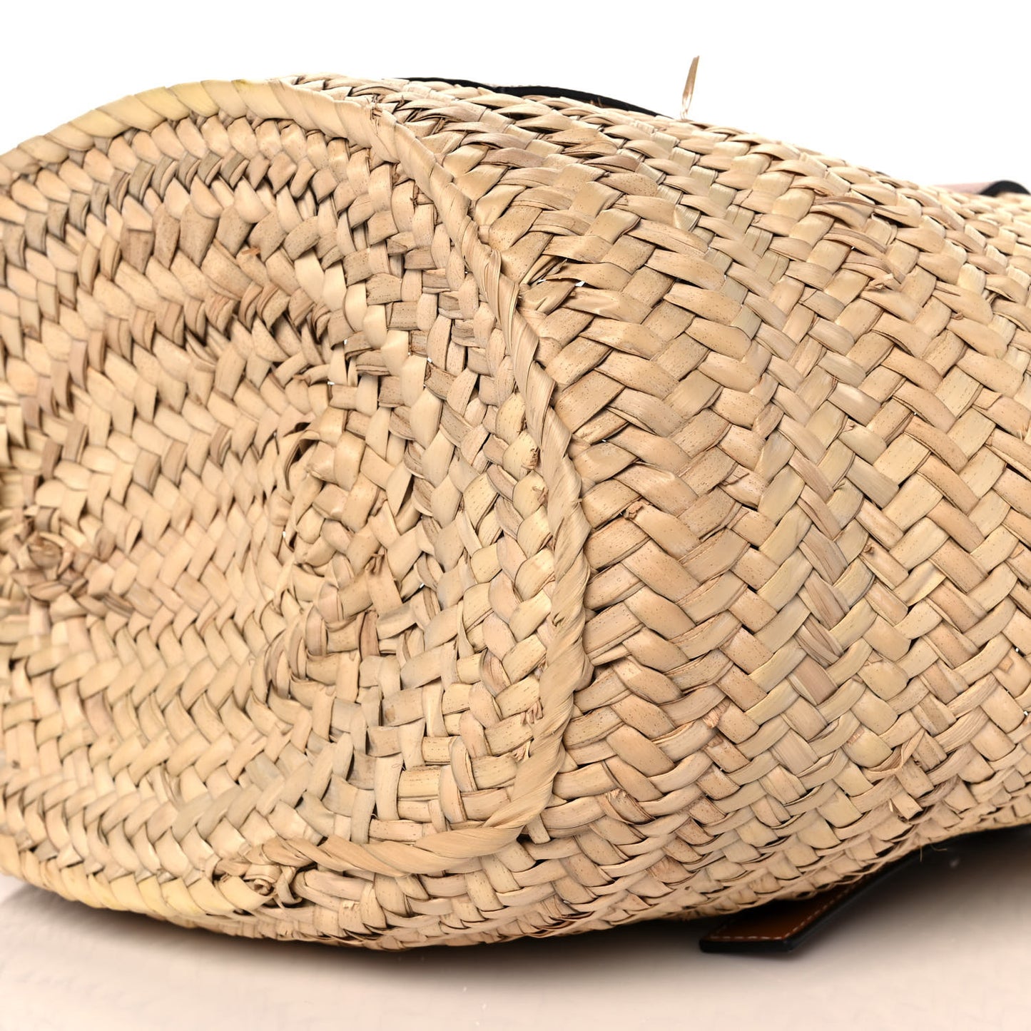 Raffia Basket Tote Bag Natural Tan