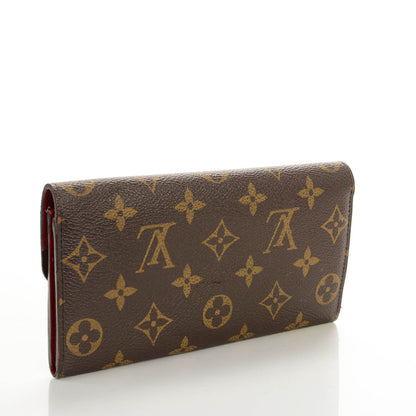 Louis Vuitton Monogram Emilie Wallet Red 3 of 9