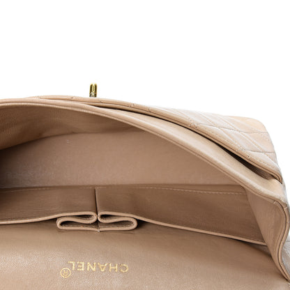 Chanel Lambskin Quilted Medium Double Flap Beige 4 of 10
