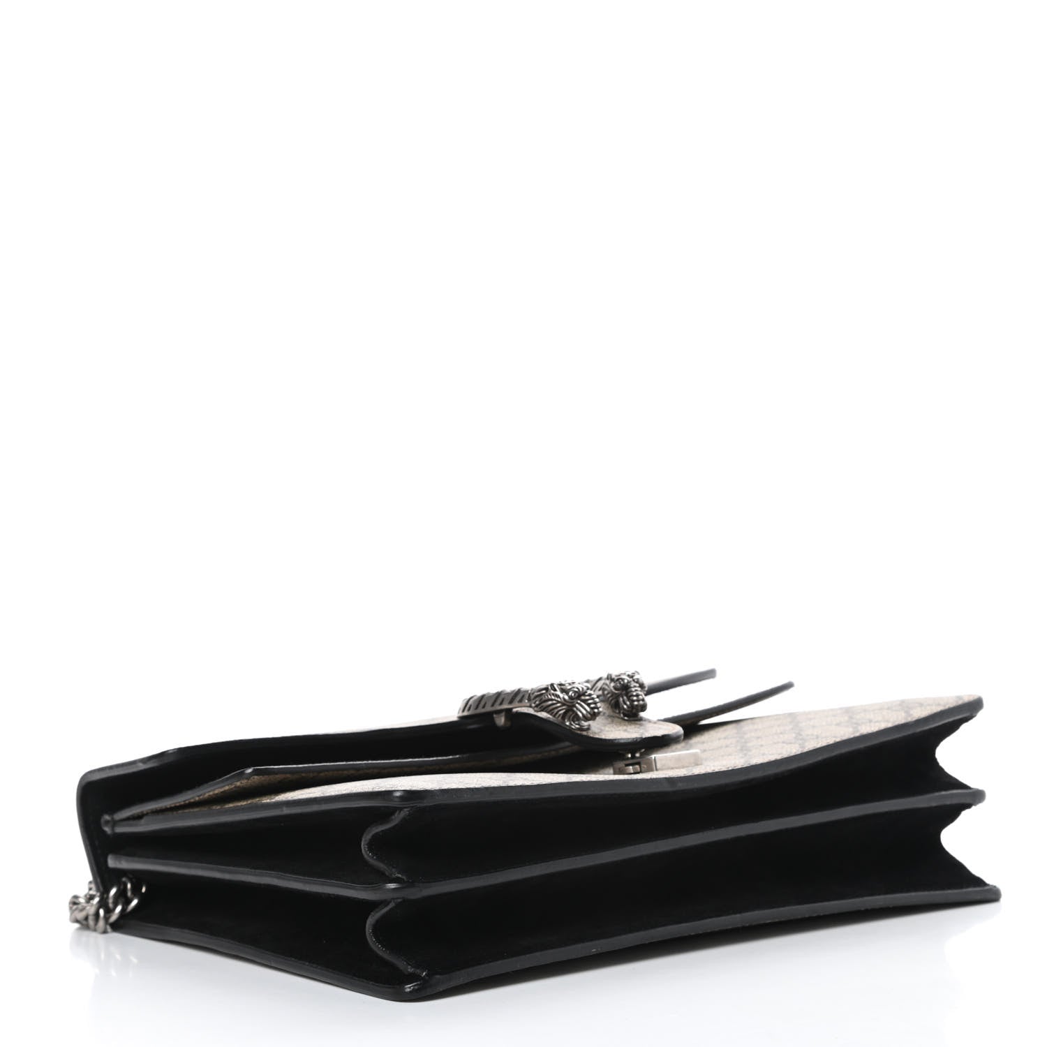Gucci GG Supreme Monogram Medium Dionysus Shoulder Bag Black 4 of 16