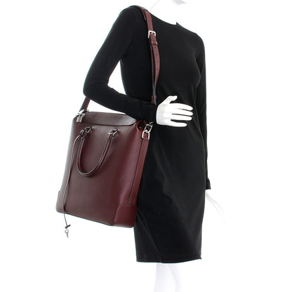 Louis Vuitton Taurillon Tote Zippe Bordeaux 2 of 7