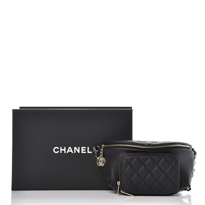 Chanel Caviar Quilted Business Affinity Waist Belt Bag Black 12 of 12