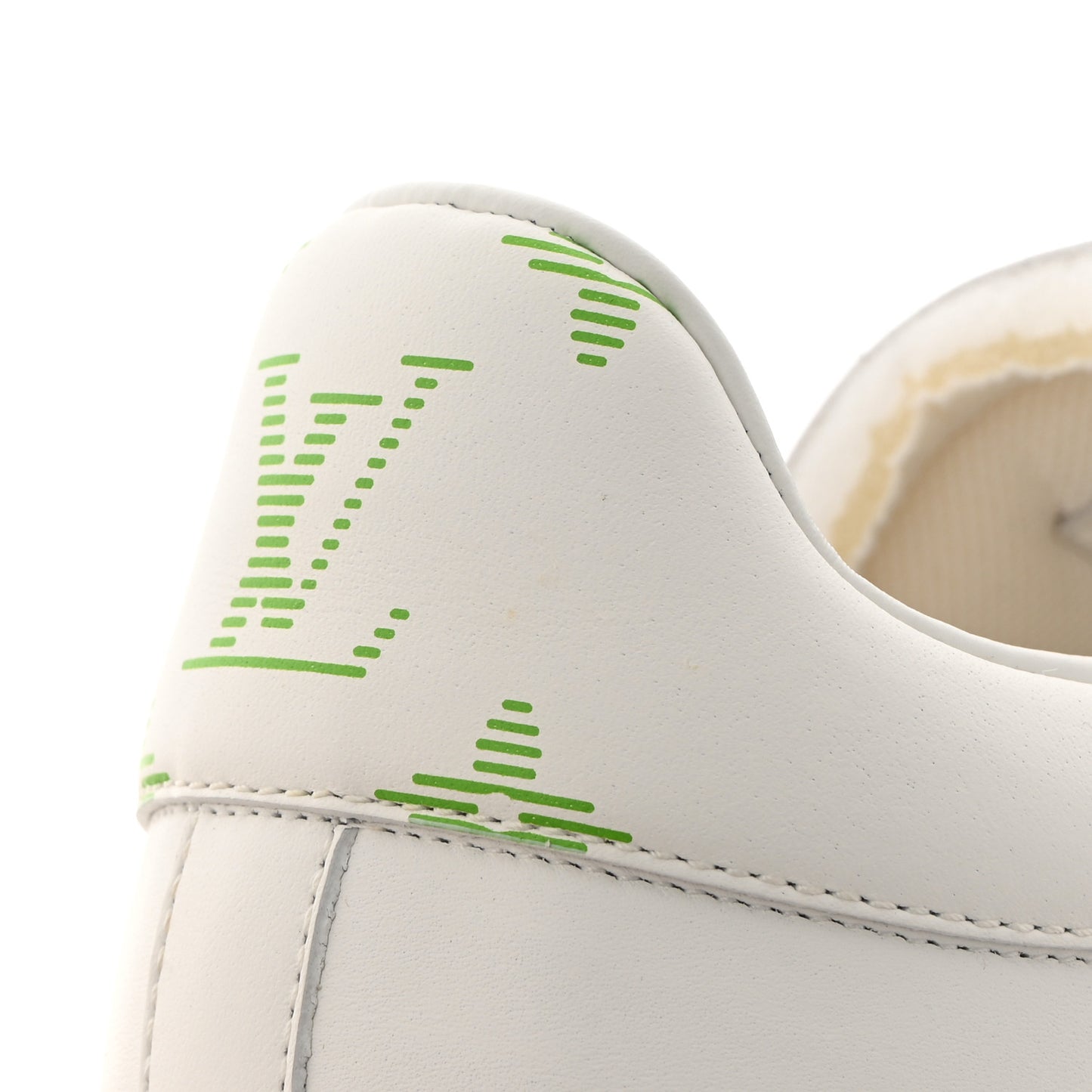 Calfskin Mens Luxembourg Samothrace Sneakers 8.5 White Yellow Green