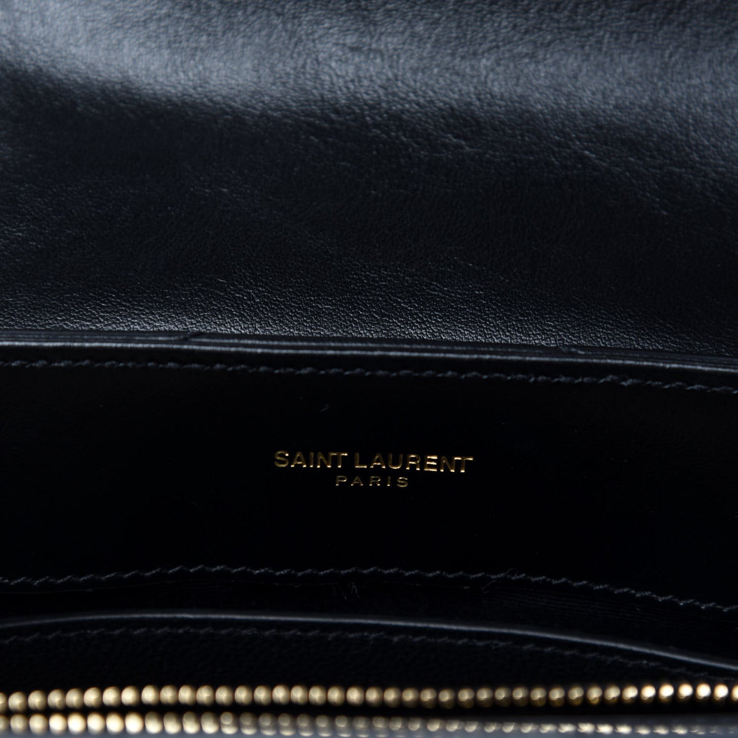 Calfskin Y Quilted Monogram Small Loulou Chain Satchel Black