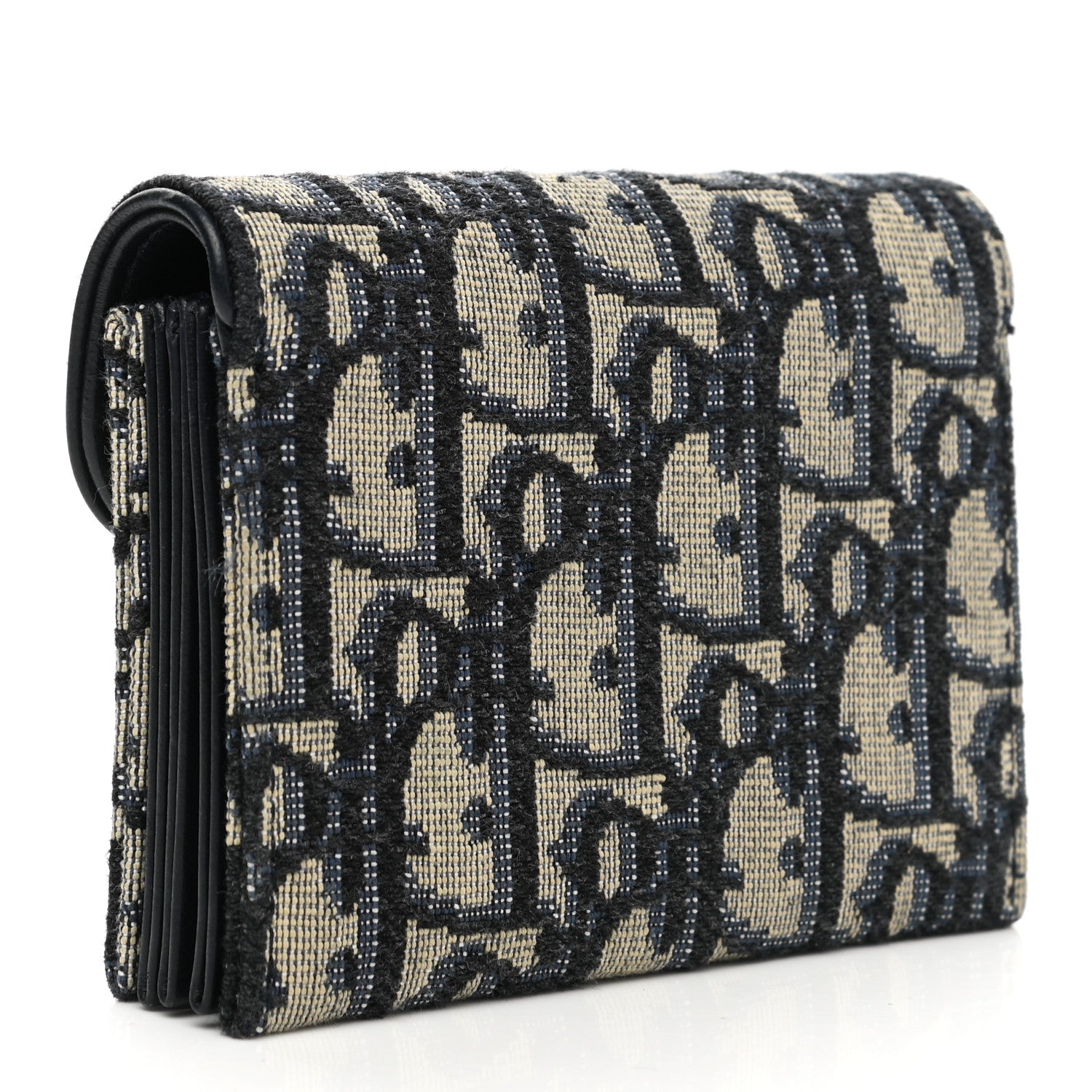 Christian Dior Oblique Saddle 5-Gusset Card Holder Blue 3 of 8