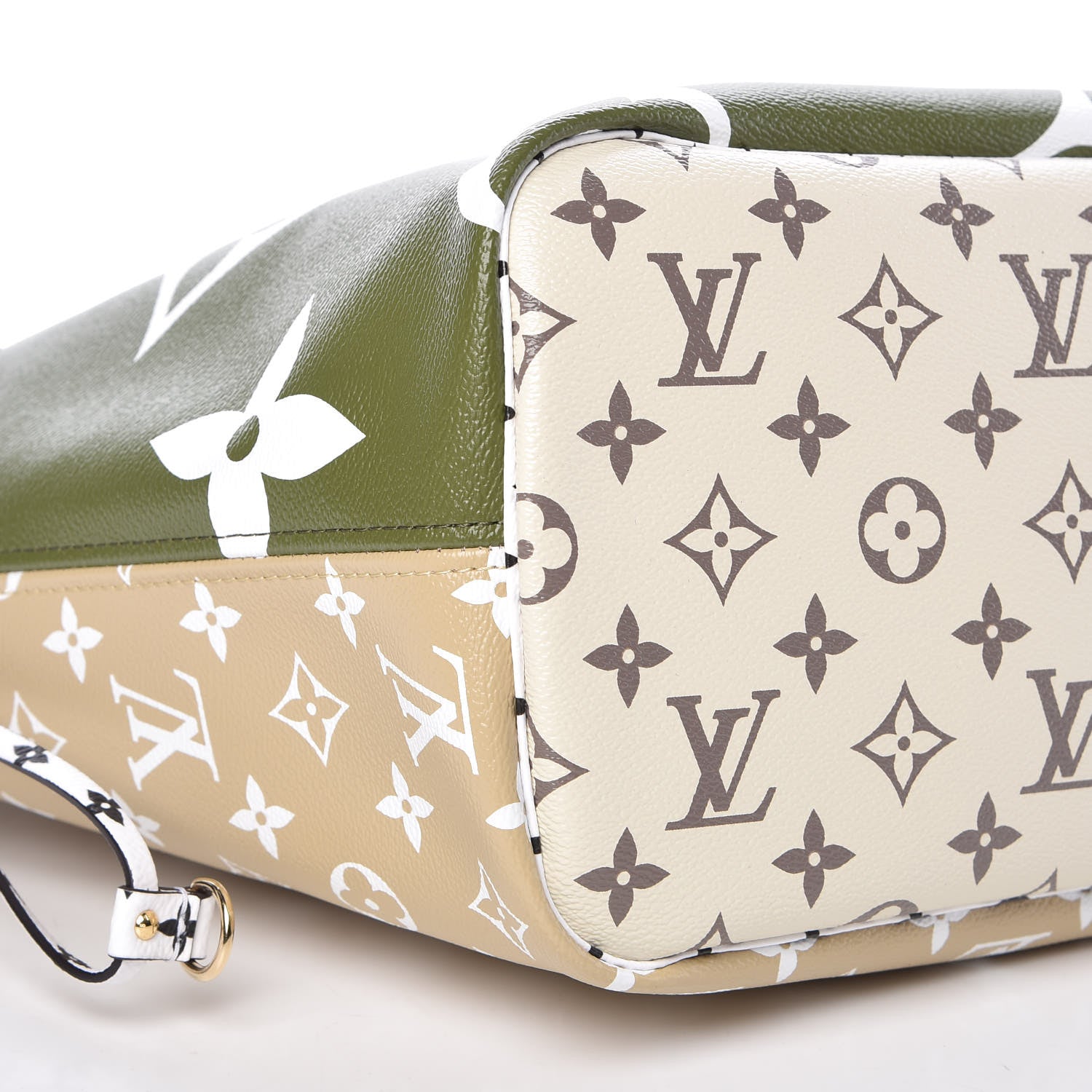 Louis Vuitton Monogram Giant Neverfull MM Kaki 9 of 10