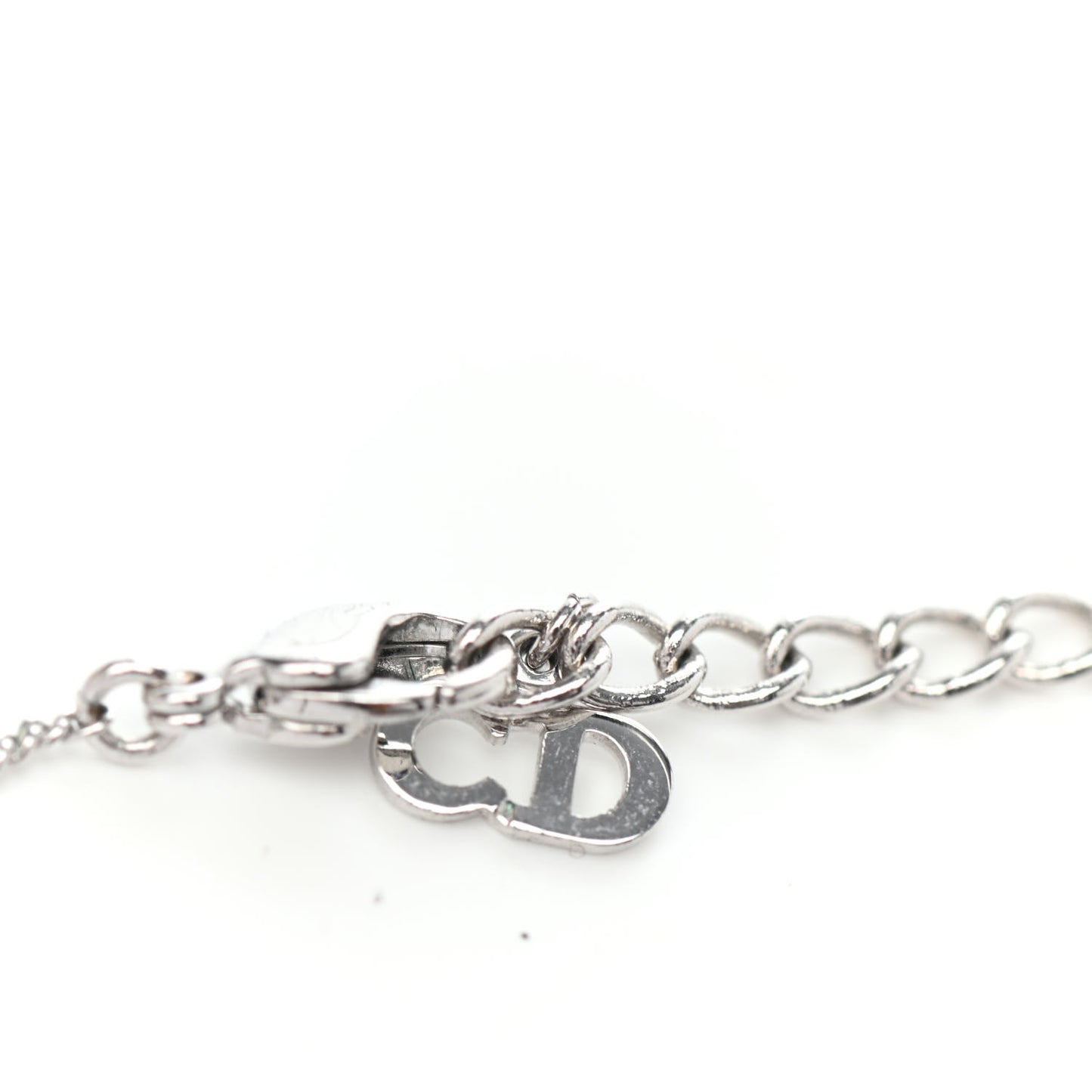 Metal Logo Necklace Silver