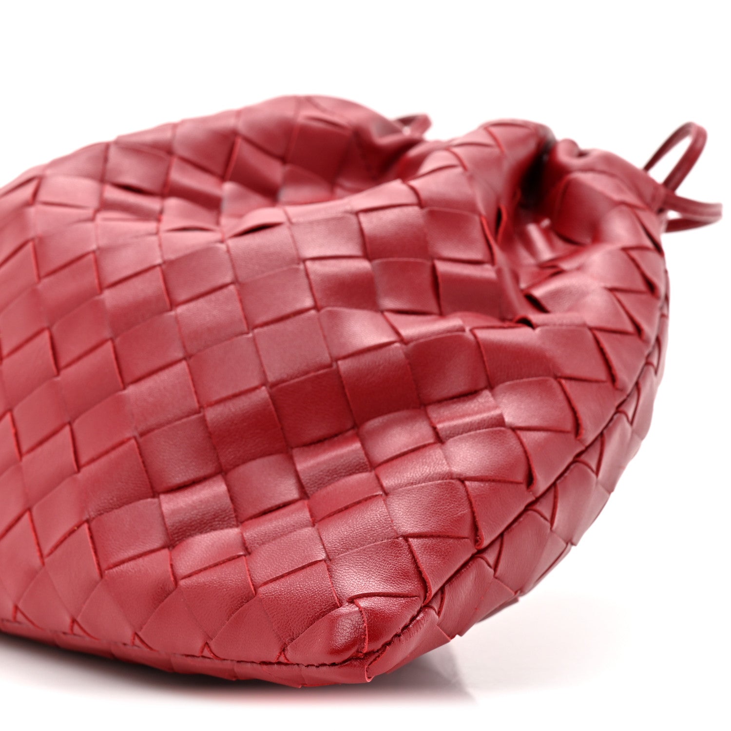 Bottega Veneta Nappa Intrecciato Medium Dustbag Dark Red 9 of 10