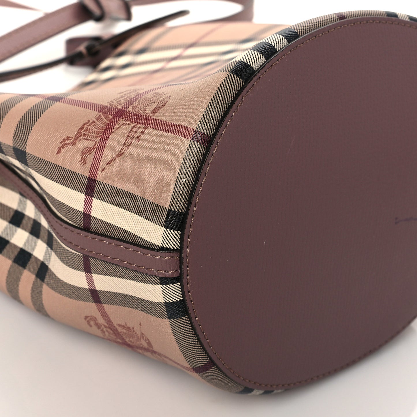 Haymarket Check Colours Small Lorne Bucket Crossbody Elderberry
