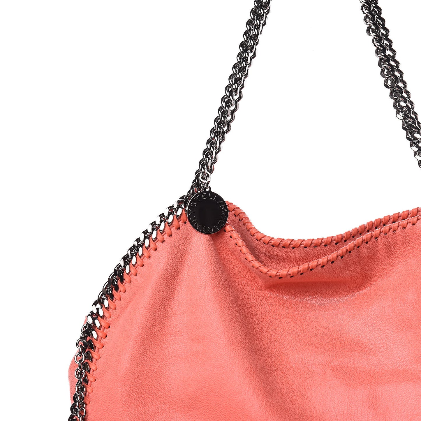 Shaggy Deer Big Falabella Tote Coral