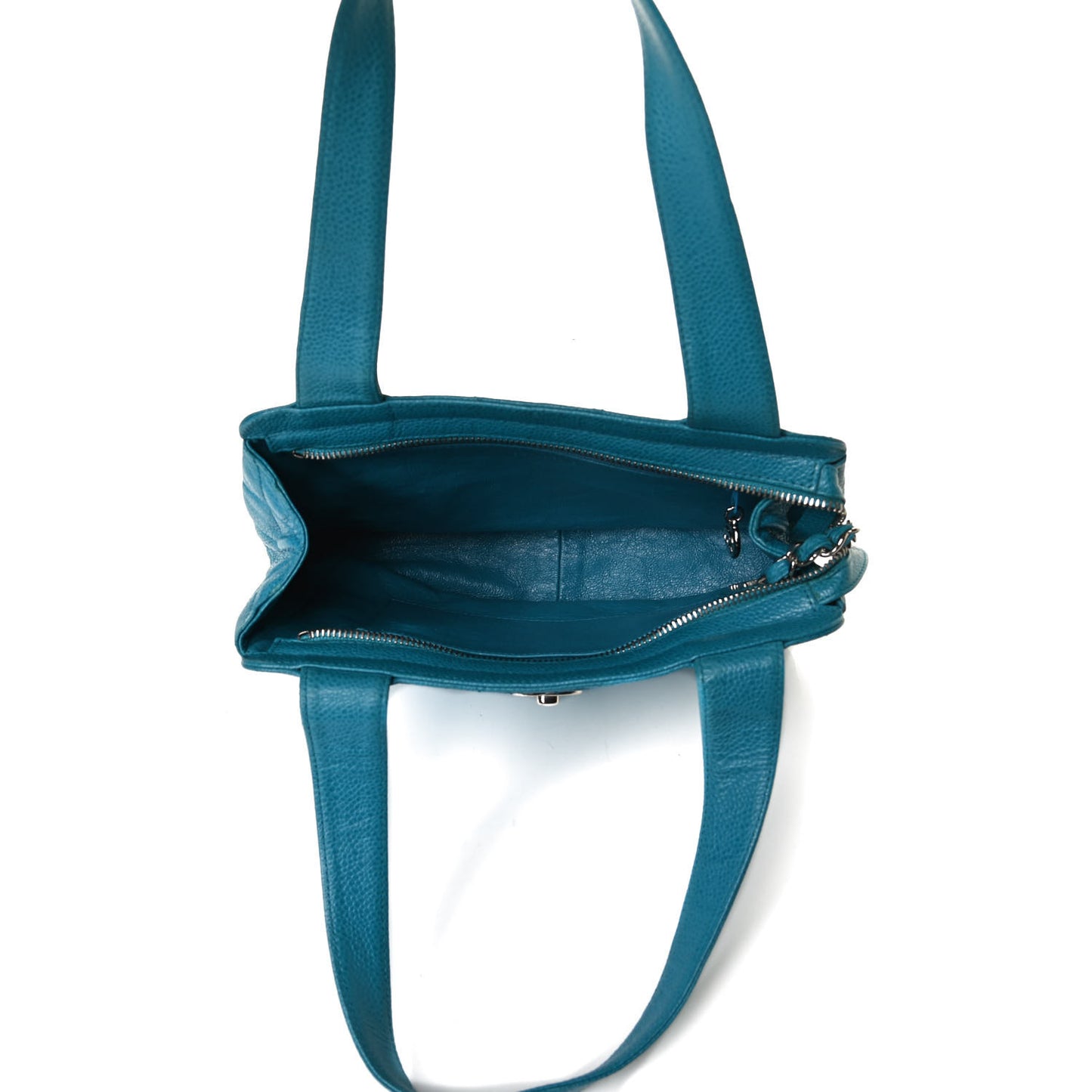Caviar Quilted Shoulder Bag Blue