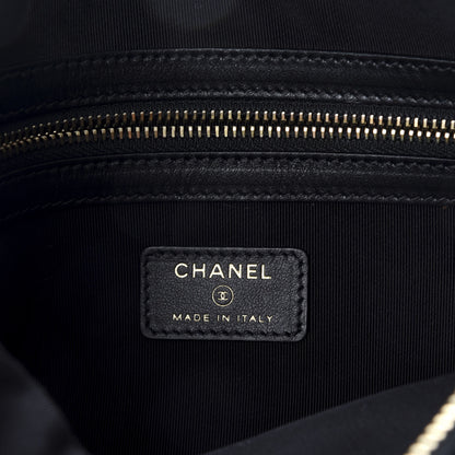 Chanel Caviar Studded Medium Deauville Pouch Black 6 of 8