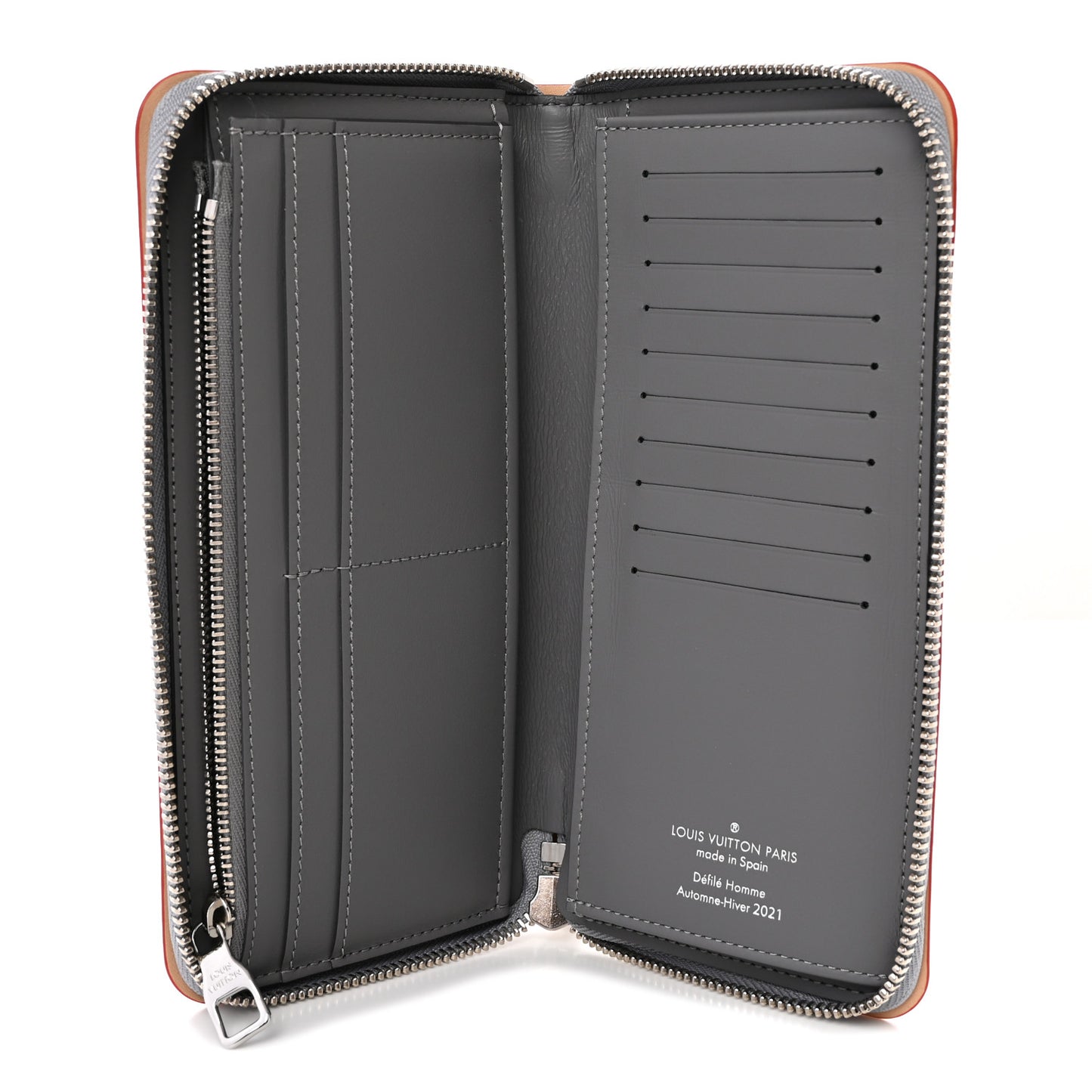 Monogram Mirror Zippy Wallet Silver
