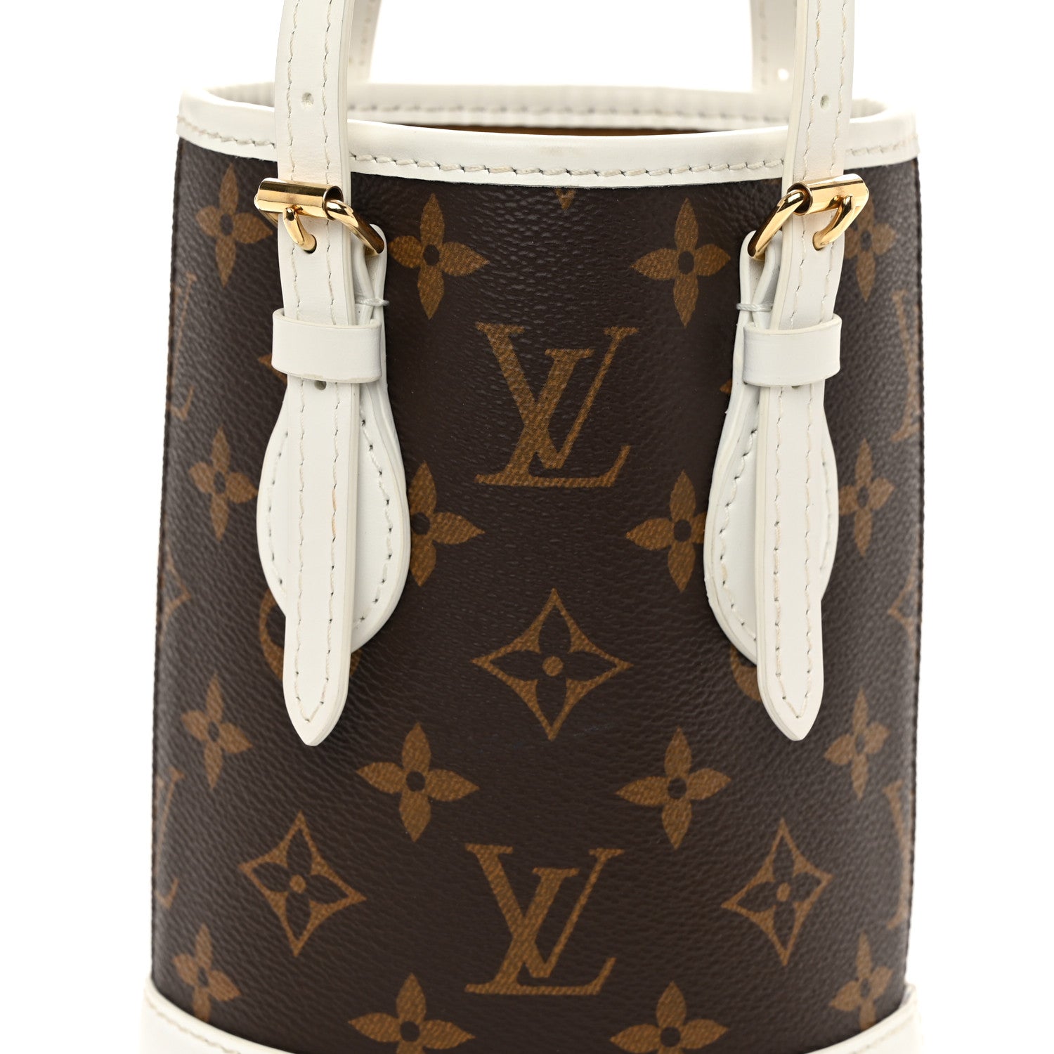 Louis Vuitton Monogram LV Match Nano Bucket Bag White 9 of 13