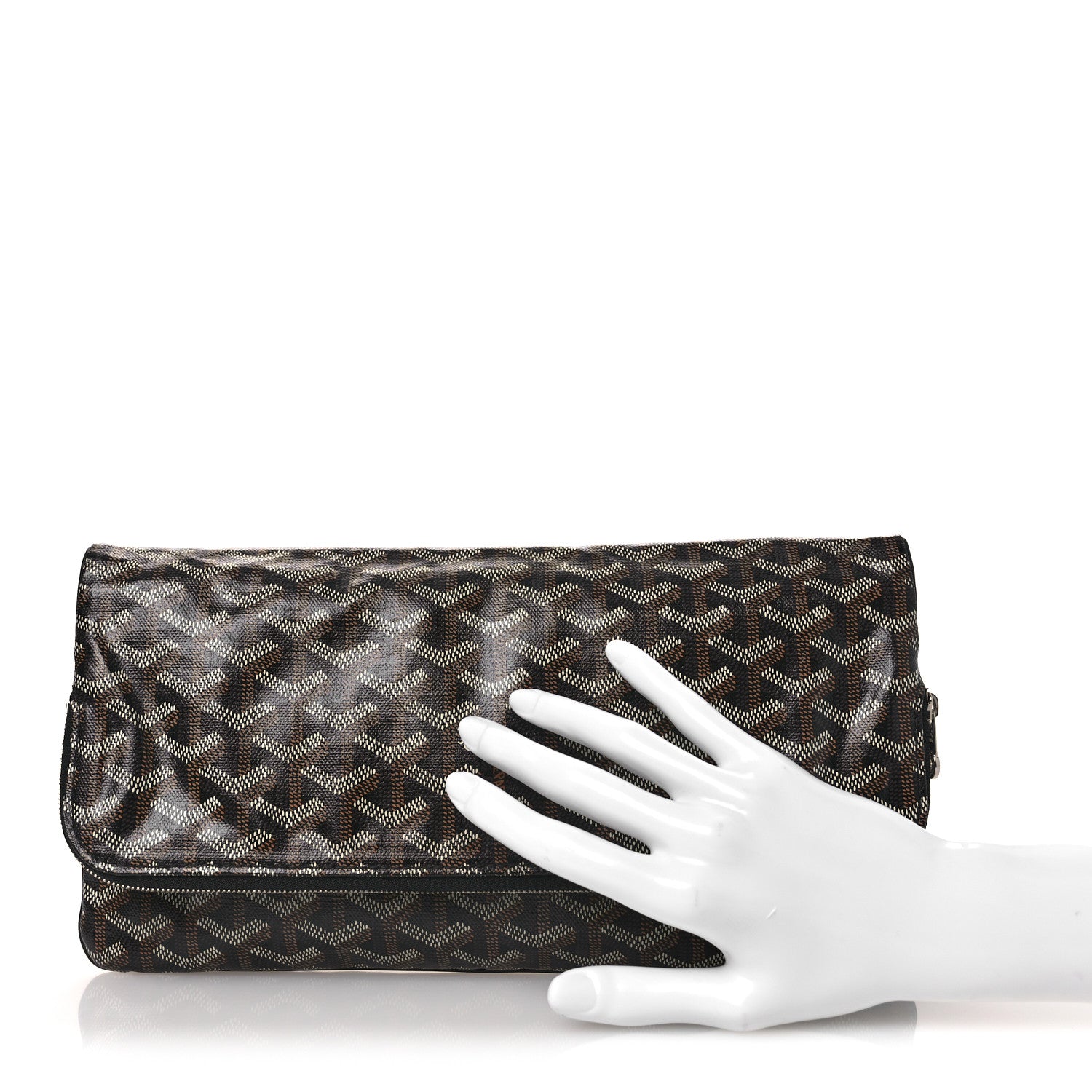 Goyard Goyardine Sainte Marie Soft Clutch Black 2 of 12