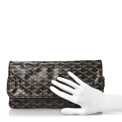 Goyard Goyardine Sainte Marie Soft Clutch Black 2 of 12