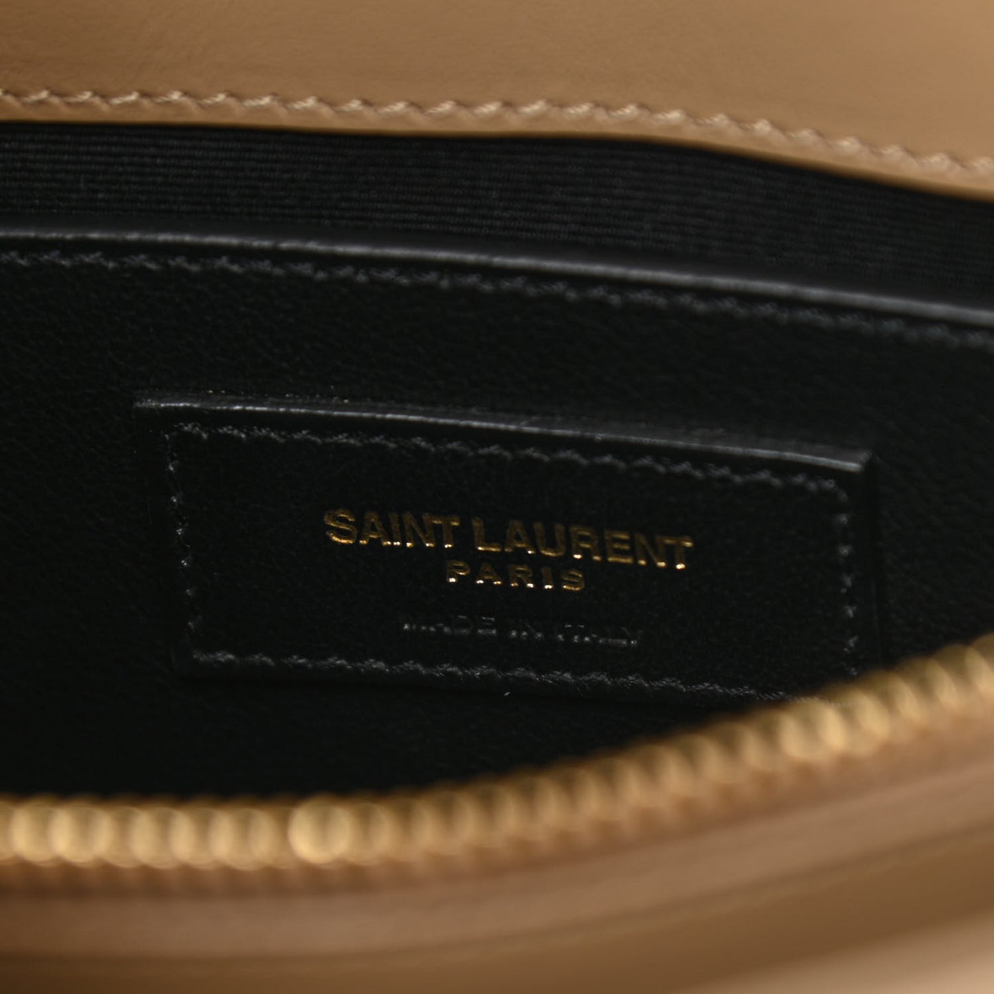 Calfskin Y Quilted Monogram Small Loulou Chain Satchel Dark Beige