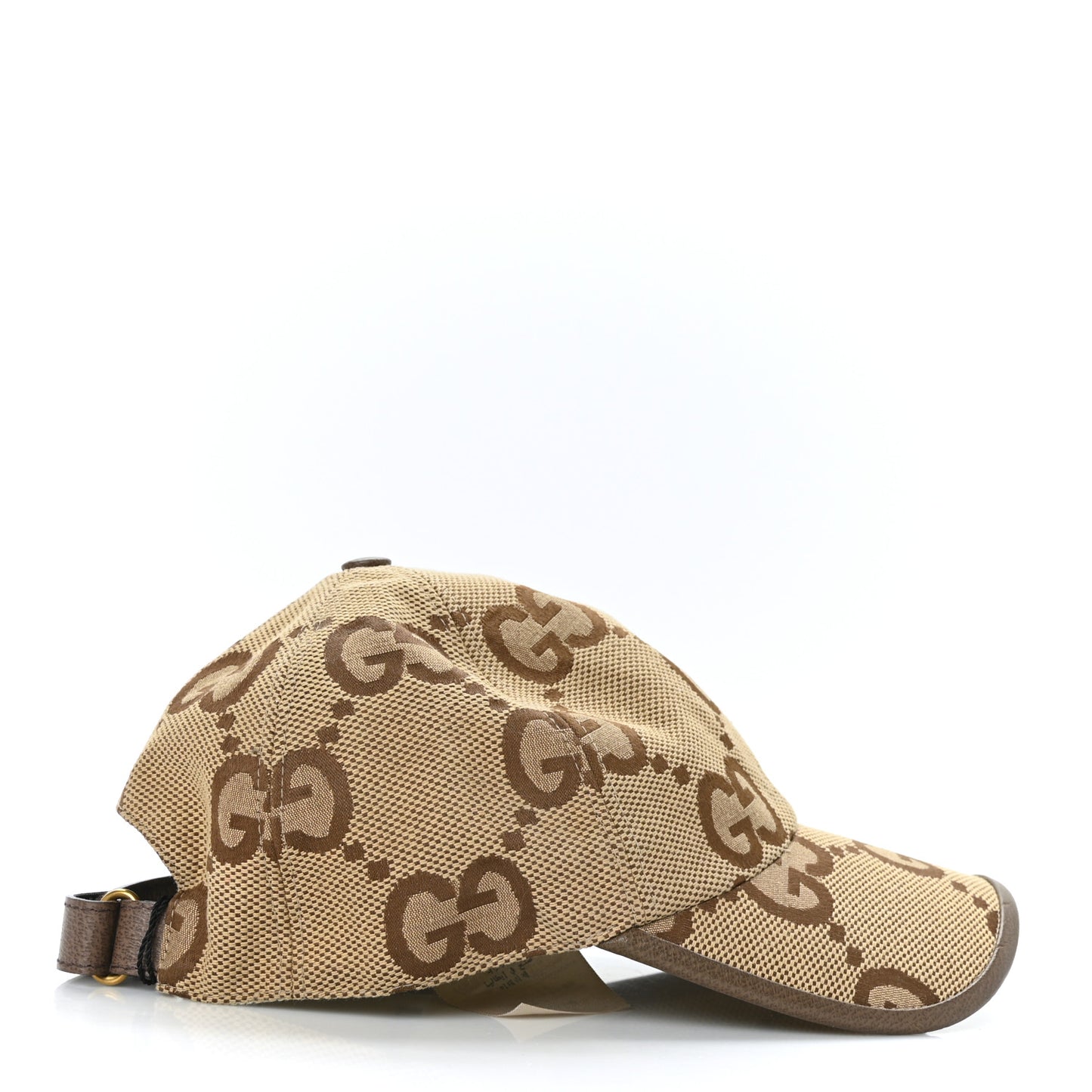 Monogram Jumbo GG Baseball Hat M 57 Camel Ebony