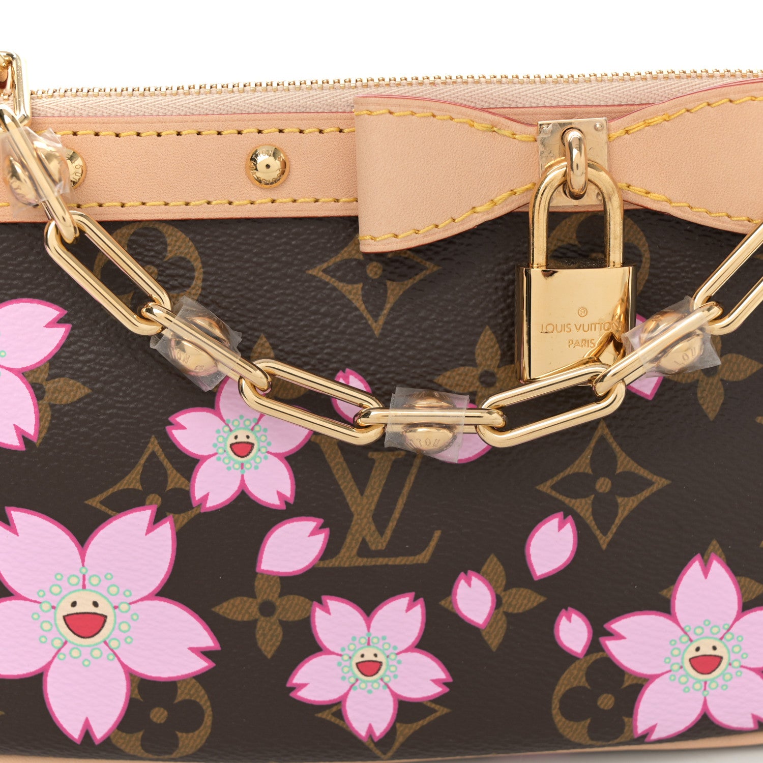 Louis Vuitton LV X TM Monogram Pochette Accessories Sakura Brown 8 of 10
