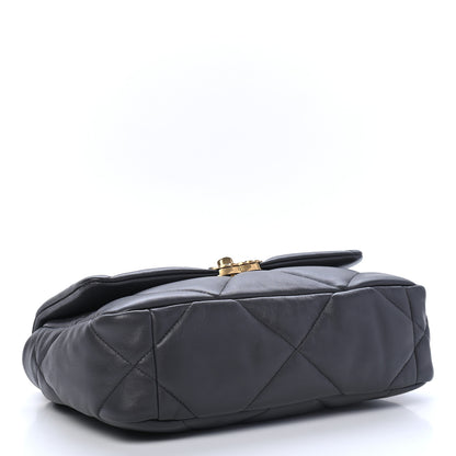Chanel Lambskin Quilted Medium Chanel 19 Flap Dark Grey 3 of 8