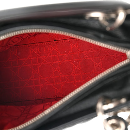 Christian Dior Lambskin Cannage Medium Lady Dior Black 4 of 9