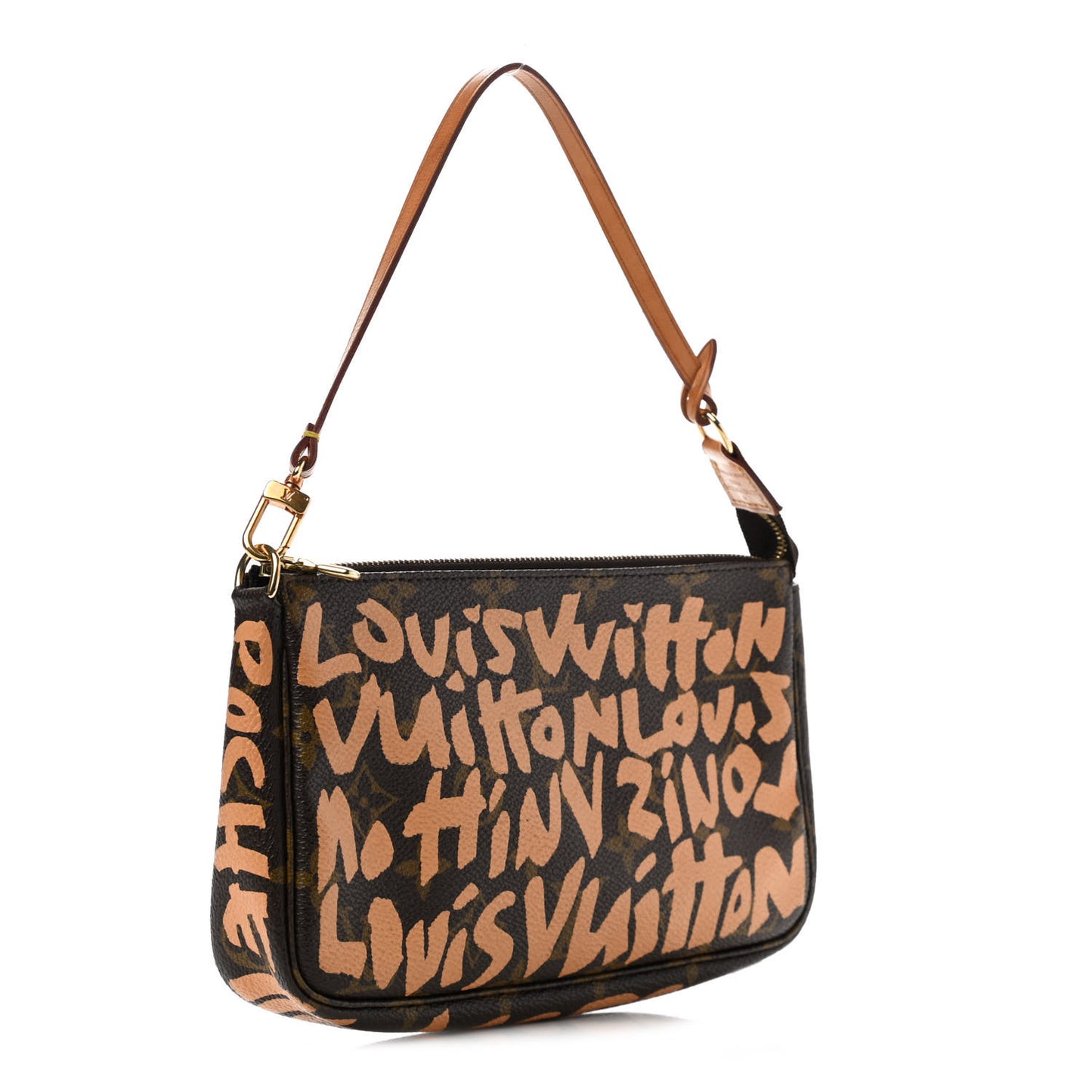 Monogram Graffiti Pochette Accessories Peach