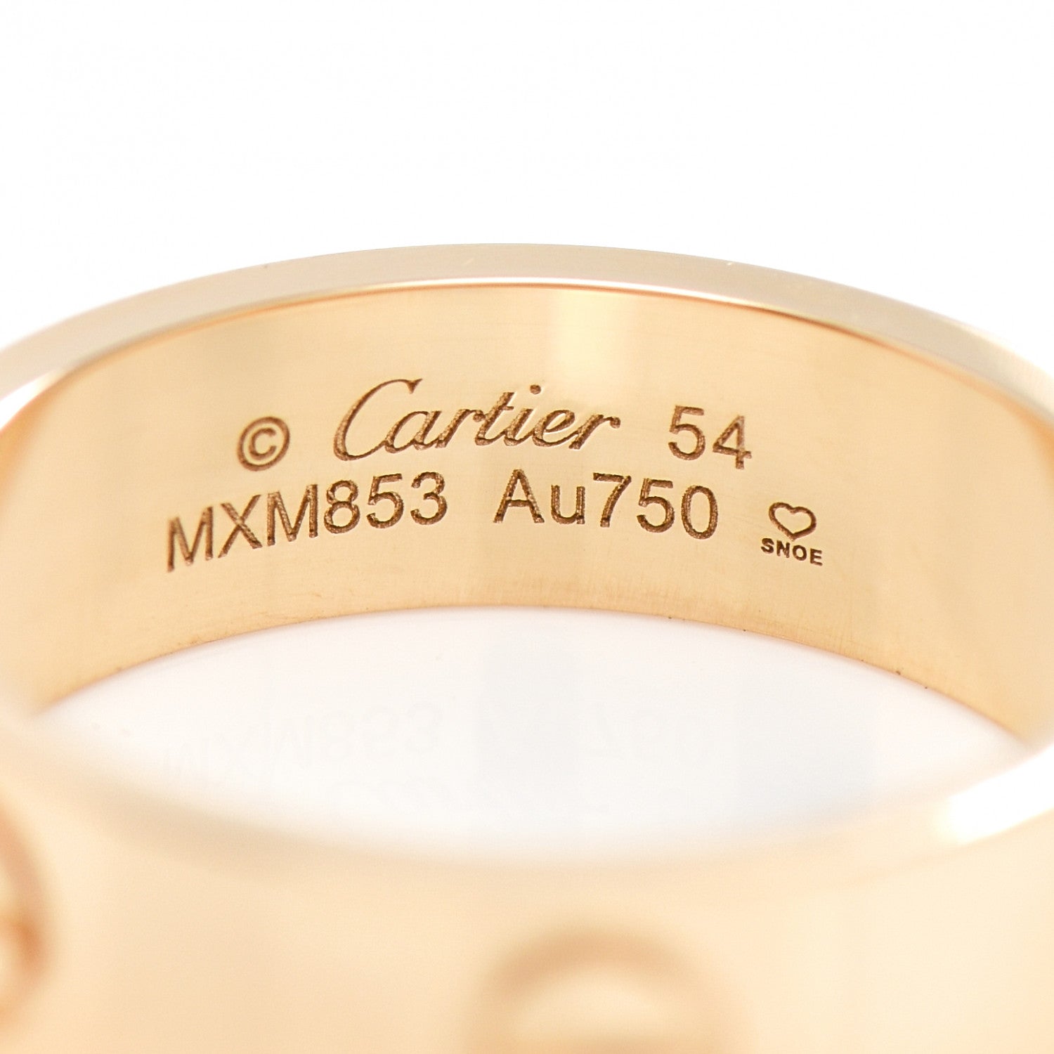 Cartier 18K Yellow Gold 5.5mm LOVE Ring 54 7 4 of 5