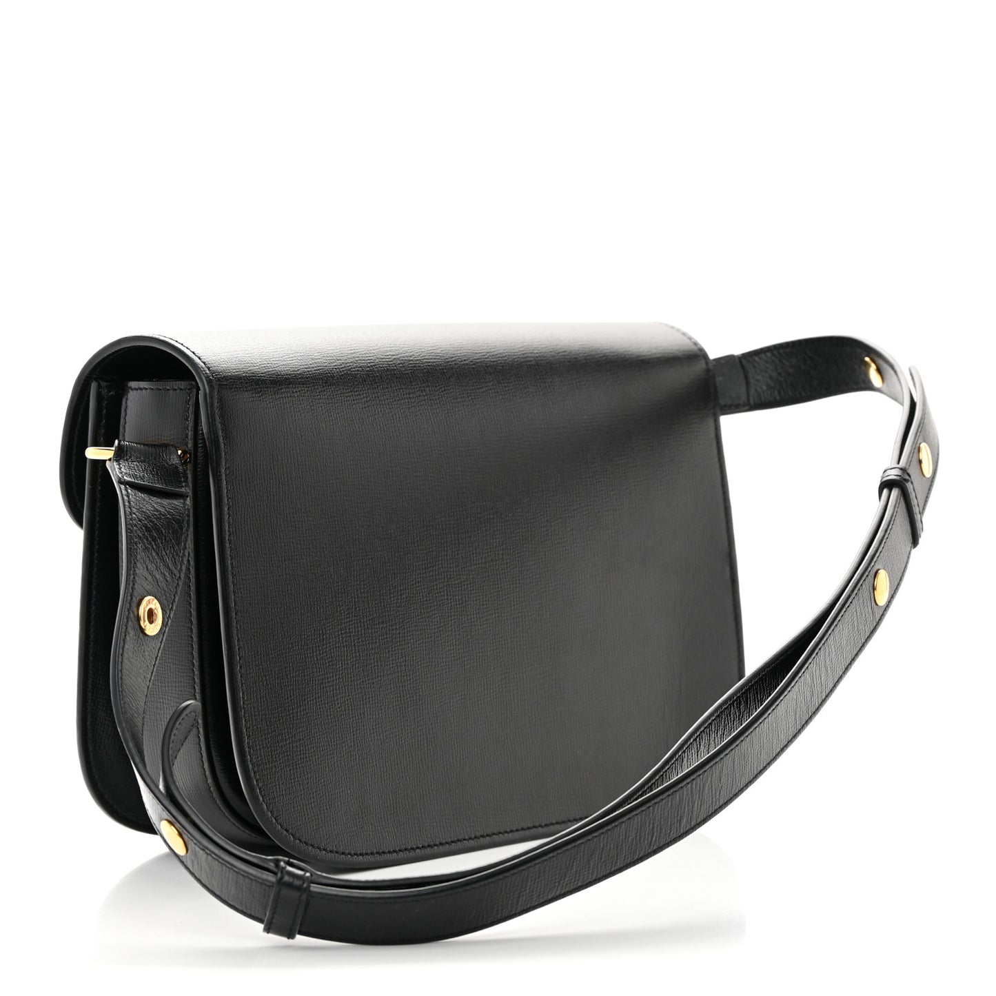 Azalea Calfskin Horsebit 1955 Shoulder Bag Black
