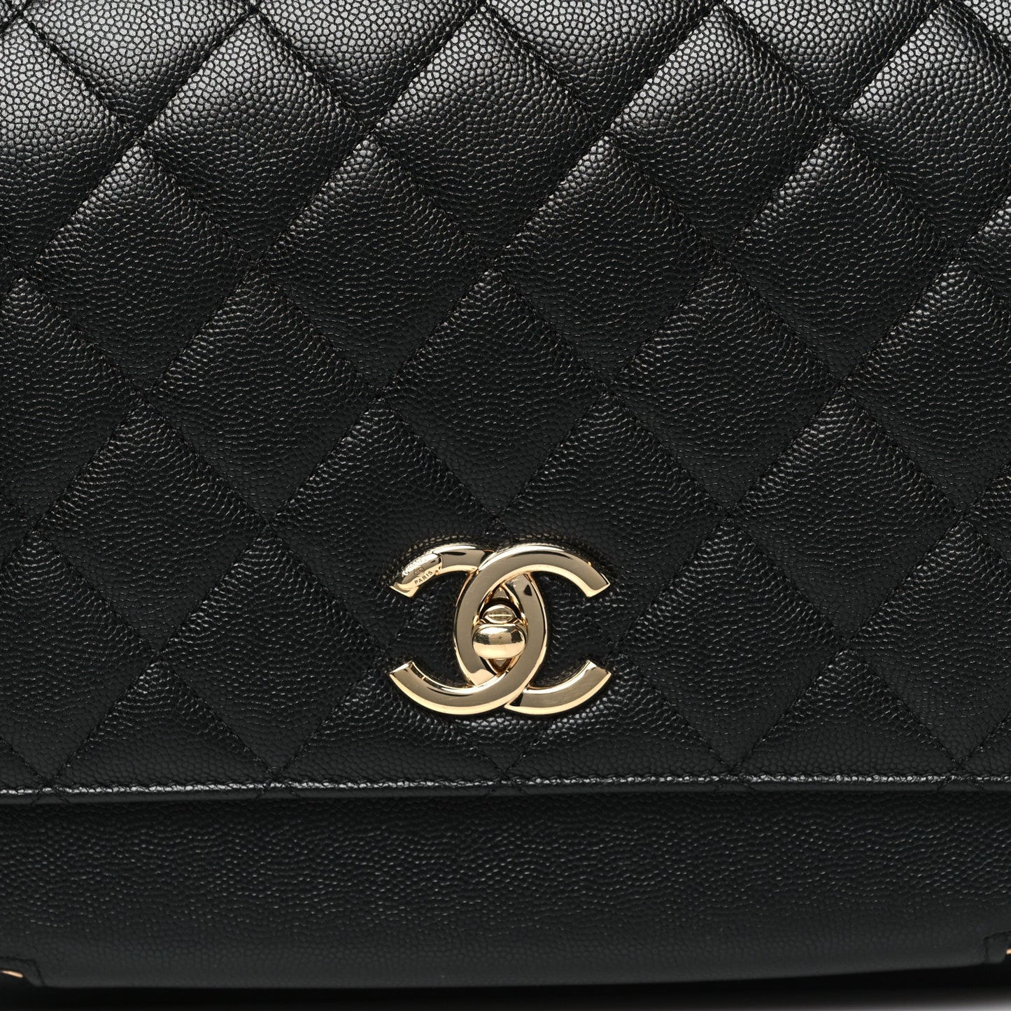 Caviar Quilted Large Business Affinity Flap Black