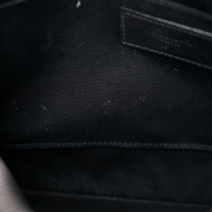 Saint Laurent Calfskin Matelasse Monogram Lou Camera Bag Grey Kaki 13 of 20