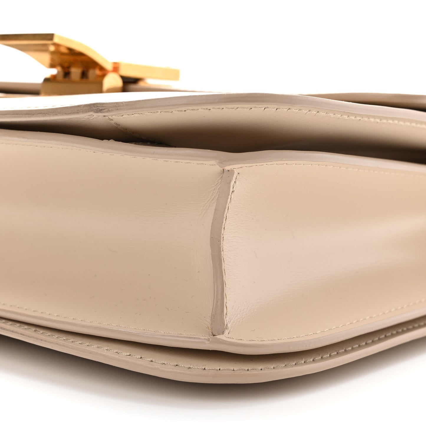 Box Calfskin Medium Classic Box Bag Linen