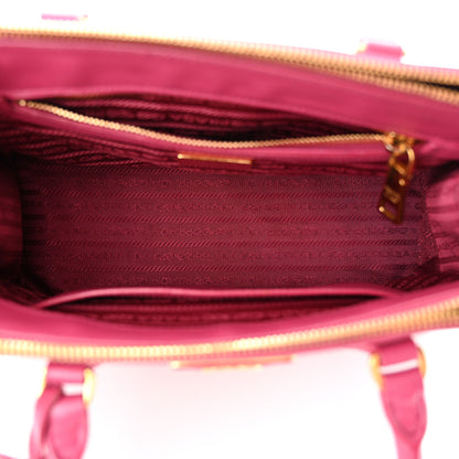 Prada Saffiano Small Galleria Double Zip Tote Fuxia 5 of 12