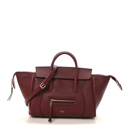 Celine Grained Calfskin Little New Luggage Syrah 1 of 9