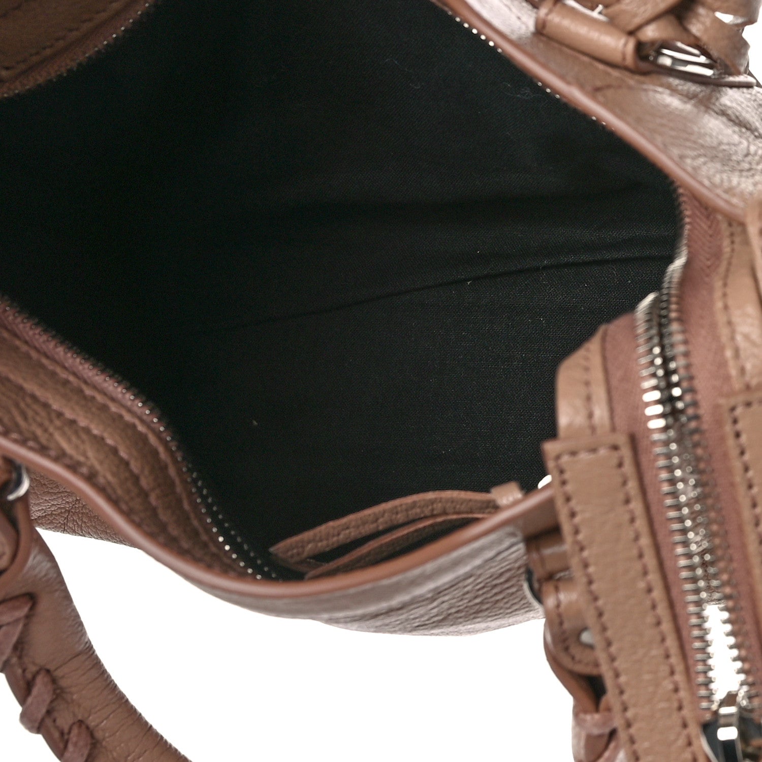 Balenciaga Shiny Goatskin Silver Metallic Edge Hardware Mini City Rose Des Sables 5 of 8