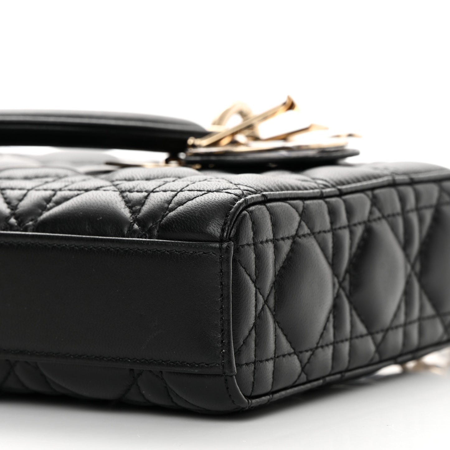 Lambskin Cannage Lady D-Joy Black
