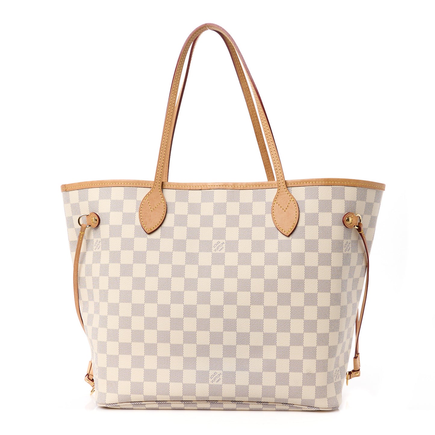 Damier Azur Neo Neverfull MM Rose Ballerine