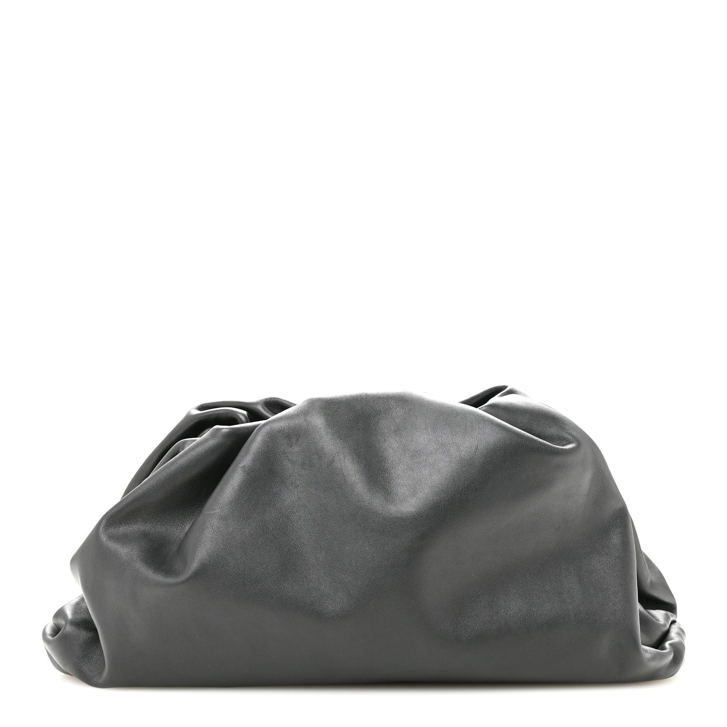 Smooth Butter Calf The Pouch Oversized Clutch Black