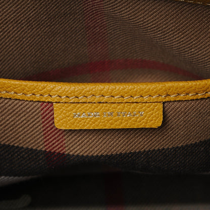 Burberry Soft Grain Calfskin Small Buckle Tote Bright Straw 9 of 10