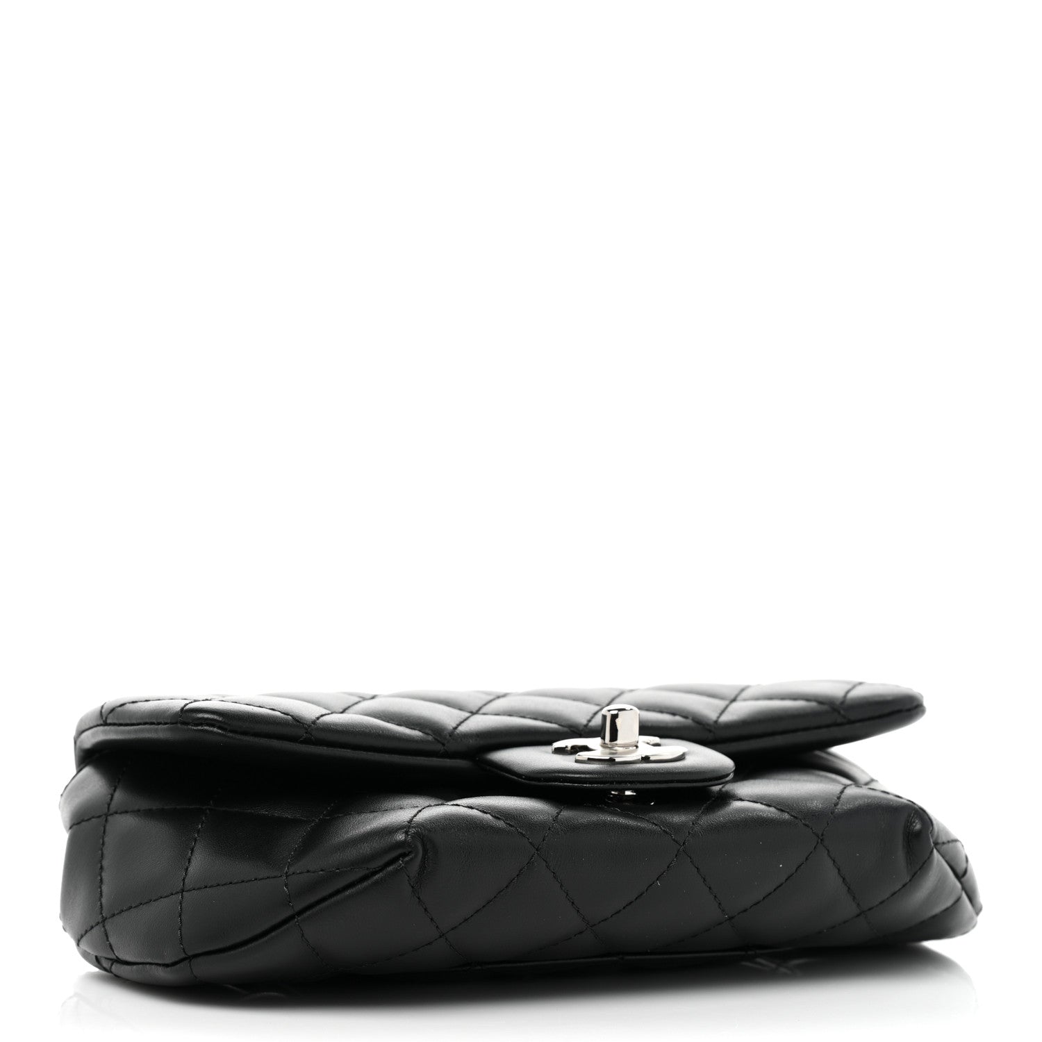 Chanel Calfskin Quilted CC Uniform Flap Belt Bag Black 4 of 9