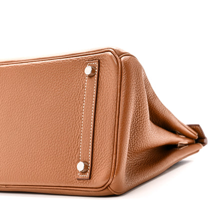 Hermes Taurillon Clemence Birkin 30 Gold 10 of 10
