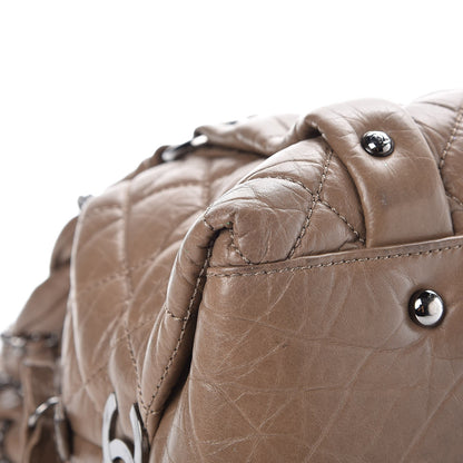 Chanel Distressed Lambskin Lady Braid Small Tote Taupe 11 of 15