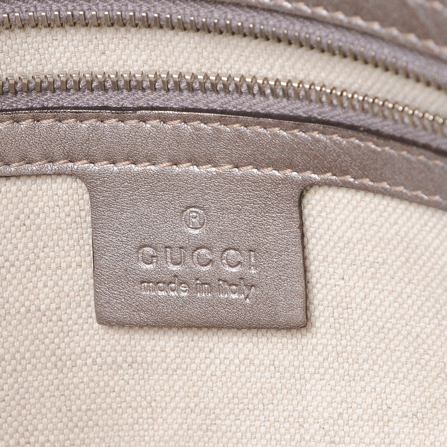 Metallic Guccissima Large GG Twins Tote Mauve
