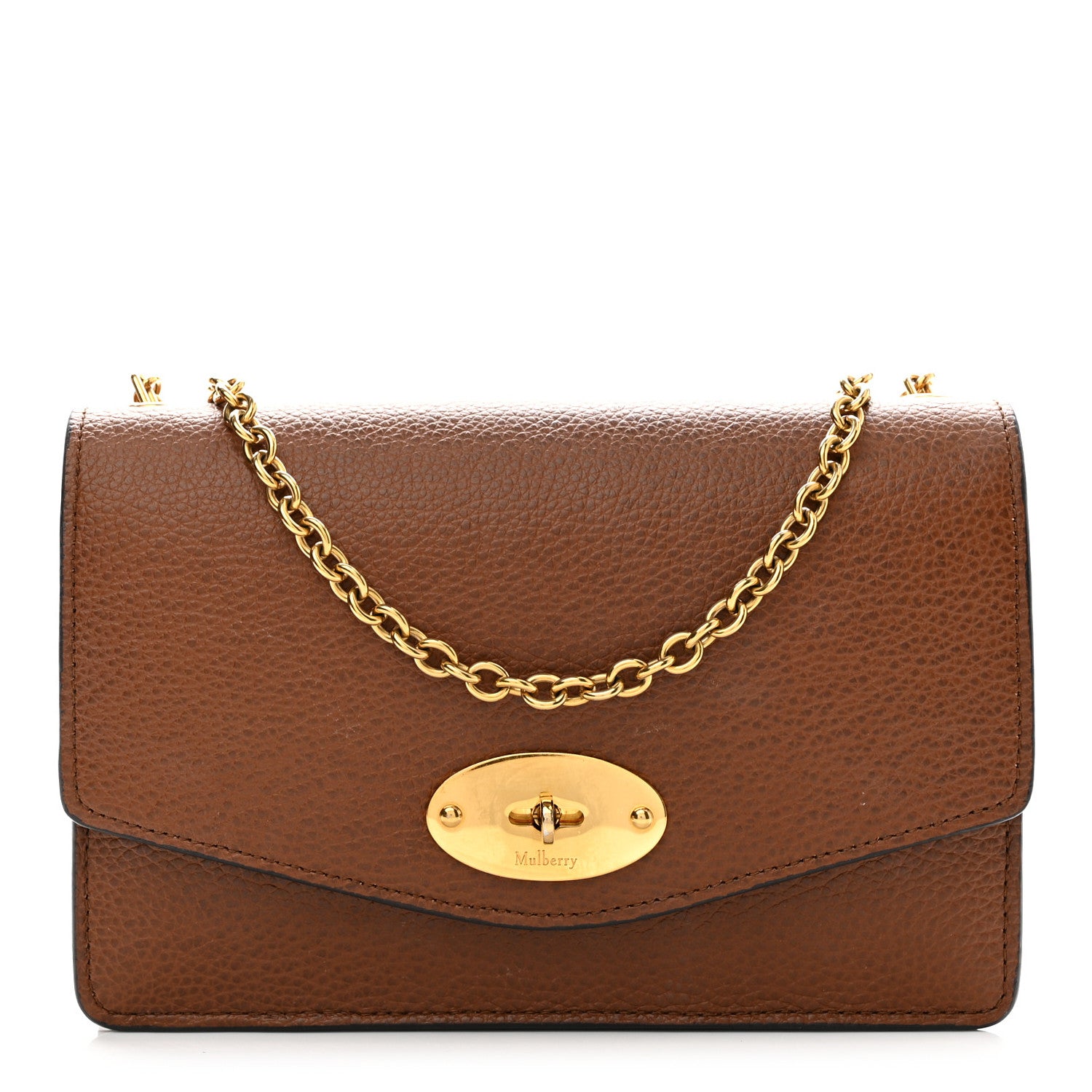 Mulberry Small Classic Grain Calfskin Small Darley Oak 1 of 9