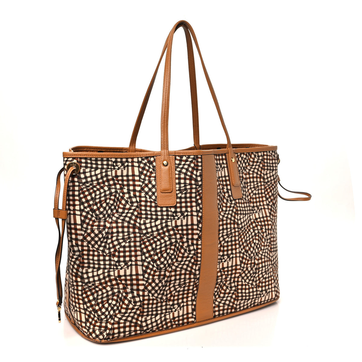 MCM Visetos Medium Liz Reversible Shopper Tote Cognac 8 of 23
