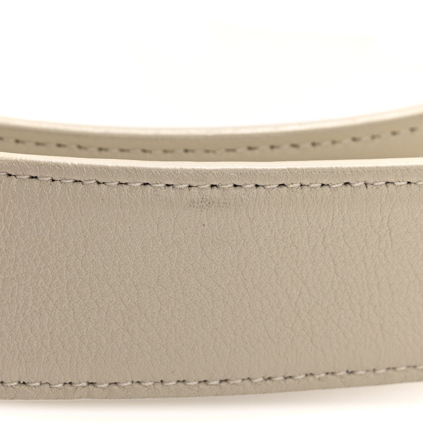 Smooth Calfskin Monogram Square Buckle Belt 80 32 Crema Soft