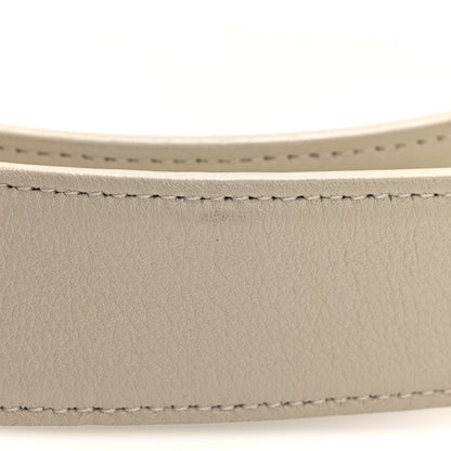 Saint Laurent Smooth Calfskin Monogram Square Buckle Belt 80 32 Crema Soft 8 of 8