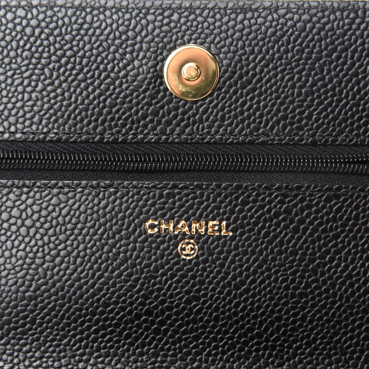 Chanel Caviar Quilted Wallet On Chain WOC Black 8 of 12