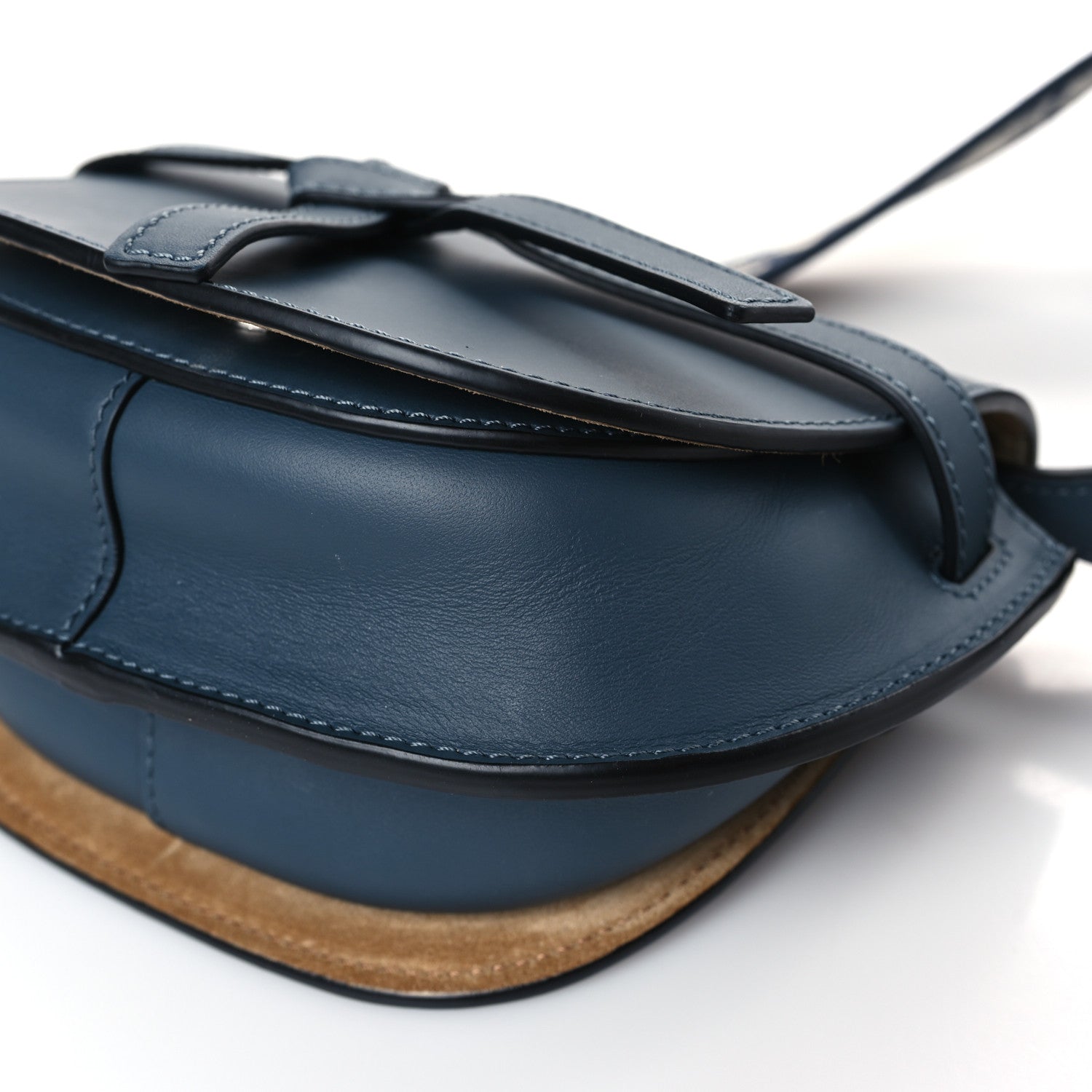Loewe Calfskin Jacquard Mini Gate Crossbody Bag Onyx Blue 9 of 9